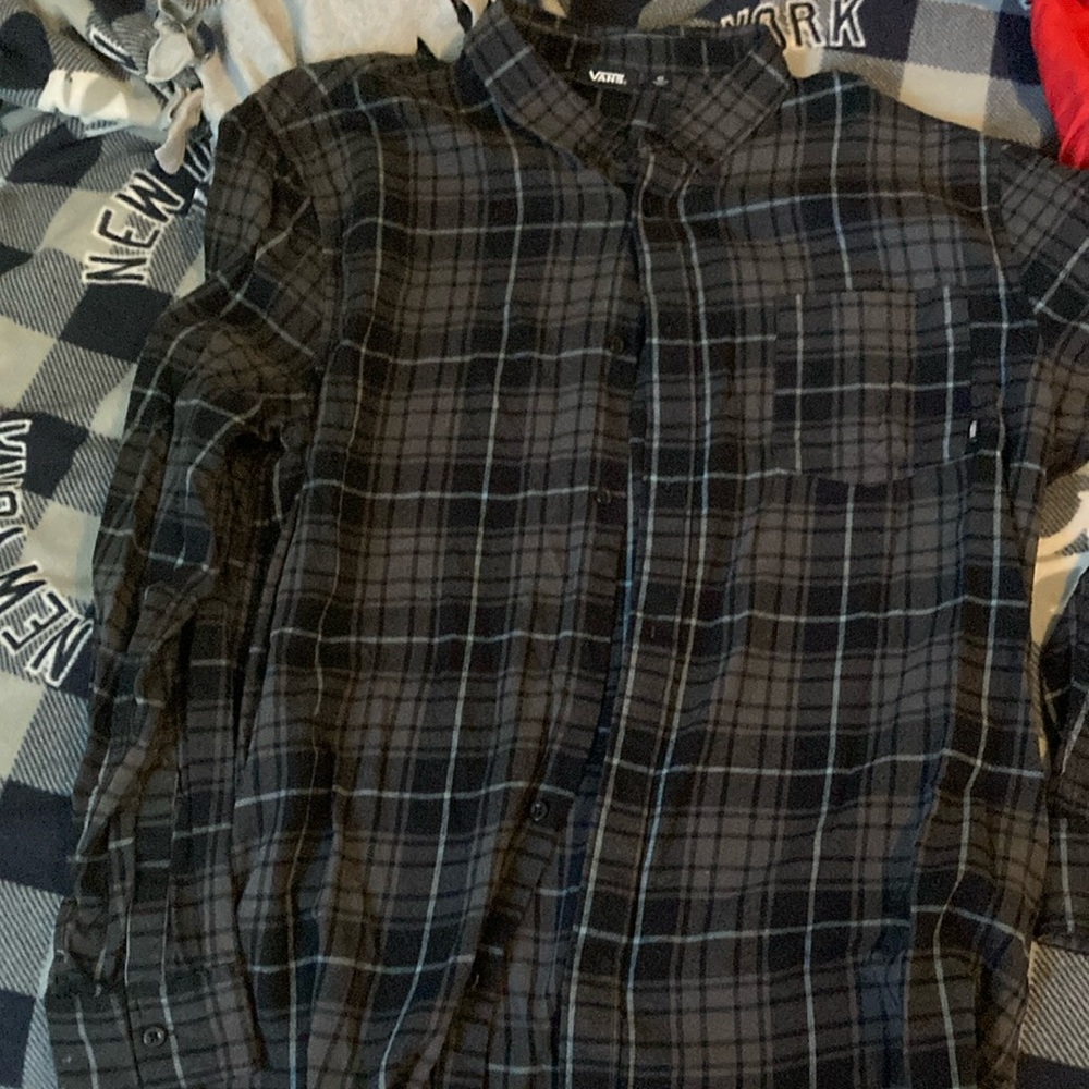 Vans long sleeve button up